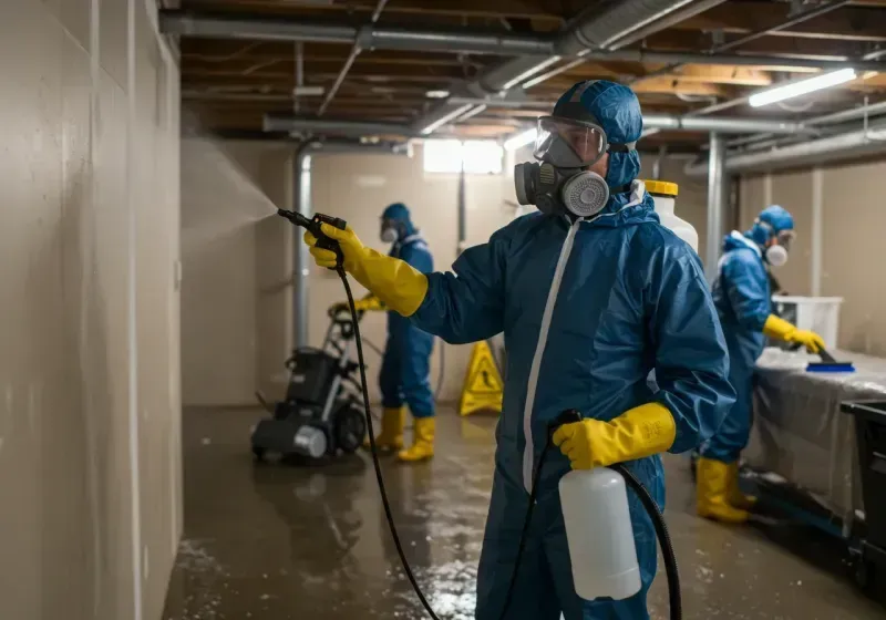 Basement Sanitization and Antimicrobial Treatment process in Saint Augustine South, FL